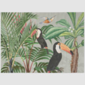 Tropischer Wald & Toucan Birds Seidenpapier (Vorderseite)