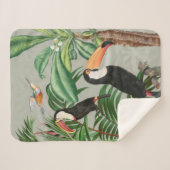 Tropischer Wald & Toucan Birds Sherpadecke (Vorderseite (Horizontal))