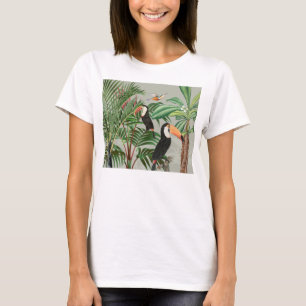 Tropischer Wald & Toucan Birds T-Shirt
