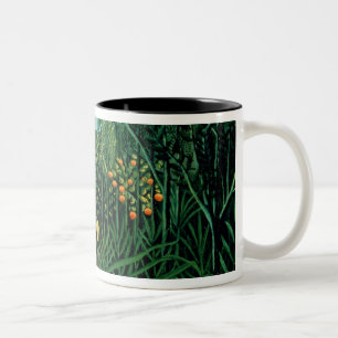 Tropischer Wald Zweifarbige Tasse