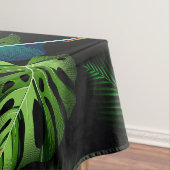 Tropischer Walddschungel, grüne Blattwerk, Blätter Tischdecke (Beispiel)