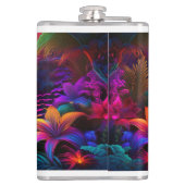 Tropischer Wasserfall Flachmann (Rückseite)