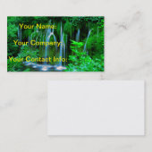 Tropischer Wasserfall im Regenwald Visitenkarte (Vorne/Hinten)