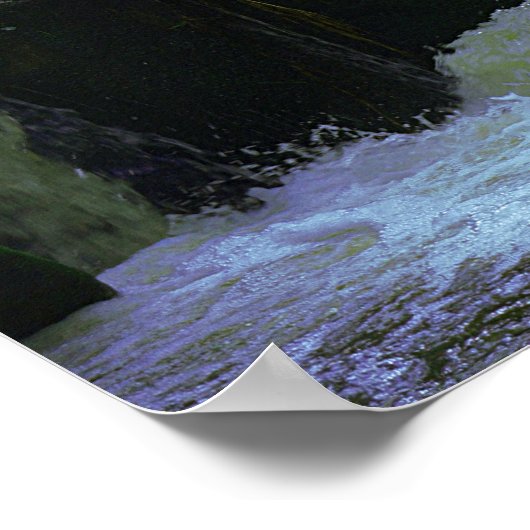 Tropischer Wasserfall Poster (Ecke)