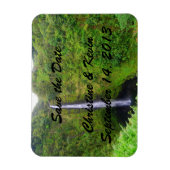 Tropischer Wasserfall Save the Date Magnet (Vertikal)