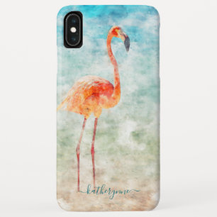 Tropischer Wasserfarben-Flamingo-Strand Case-Mate iPhone Hülle