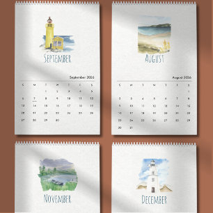Tropischer Wasserfarben-Kalender 2026 Kalender
