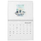 Tropischer Wasserfarbenkalender 2026 Kalender (Feb 2027)