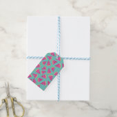 Tropischer Wassermelonen Geschenkanhänger (Mit Garn)
