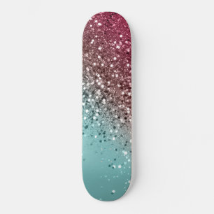 Tropischer Watermelon-Glitzer #1 Skateboard