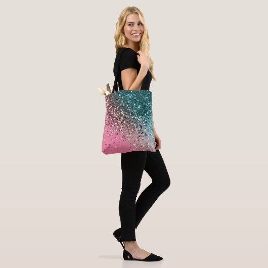 Tropischer Watermelon-Glitzer #2 Tasche (Am Model)