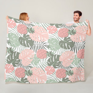 Tropischer Weg 60x80 Fleece Blanket