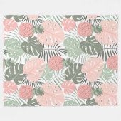 Tropischer Weg 60x80 Fleece Blanket (Vorderseite (Horizontal))