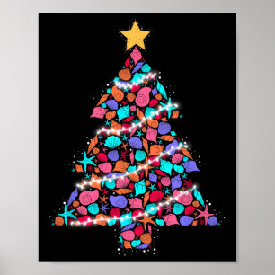 Tropischer Weihnachtsbaum-Feiertag Sommer Weihnach Poster