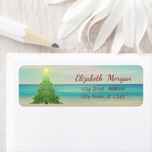 Tropischer Weihnachtsbaum, Strand (Insitu)