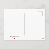 Tropischer Weihnachtsbaumschnee schneidet Frohe We Feiertagspostkarte (Rückseite)