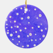 Tropischer Weihnachtsbaumschnee schneidet Frohe We Keramik Ornament (Hinten)