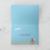 Tropischer Weihnachtshammock Karte (Innenseite)