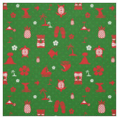 Tropischer Weihnachtskalender Stoff (Muster)