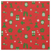 Tropischer Weihnachtskalender Stoff (Muster)