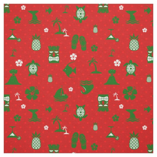 Tropischer Weihnachtskalender Stoff (Muster)
