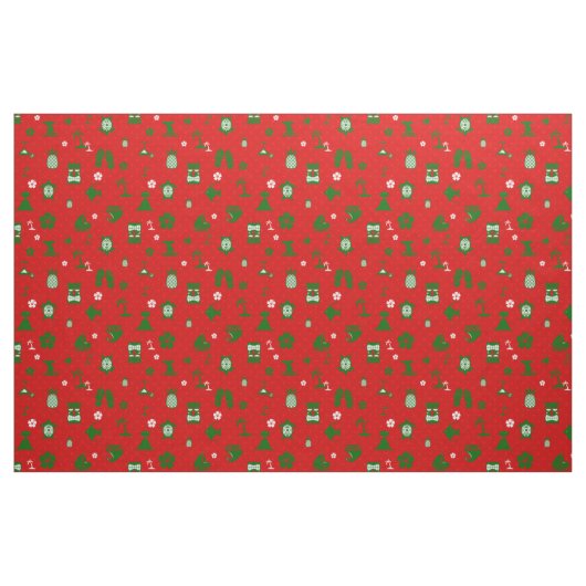 Tropischer Weihnachtskalender Stoff (Fat Quarter (45,7 x 55,9 cm))