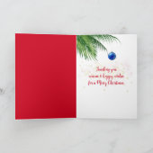 Tropischer Weihnachtsmann Karte (Innenseite)