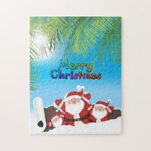 tropischer Weihnachtsmann Puzzle