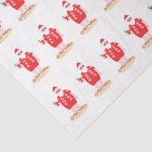 Tropischer Weihnachtsmann Seidenpapier (Ausschnitt)