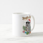 Tropischer Weihnachtsmannatee Jingle Shells Weihna Kaffeetasse (VorderseiteRechts)