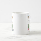 Tropischer Weihnachtsmannatee Jingle Shells Weihna Kaffeetasse (Mittel)
