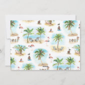 Tropischer Weihnachtsstrand 3 Foto Feiertagskarte (Rückseite)