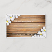 Tropischer weißer terminkarte (Rückseite)