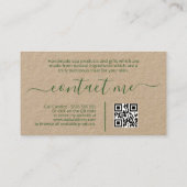 Tropischer Wellness-Center Bad & Körperbau Visitenkarte (Rückseite)