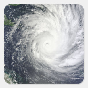 Tropischer Wirbelsturm Yasi Quadratischer Aufkleber