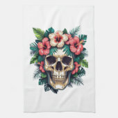 Tropischer Zerfall: Blut und Knochen Geschirrtuch (Vertikal)