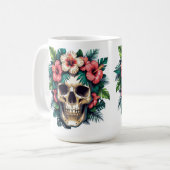 Tropischer Zerfall: Blut und Knochen Kaffeetasse (Vorderseite Links)