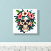 Tropischer Zerfall: Blut und Knochen Leinwanddruck (Insitu (Holzboden))