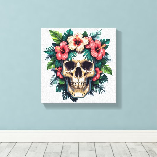 Tropischer Zerfall: Blut und Knochen Leinwanddruck (Insitu (Holzboden))