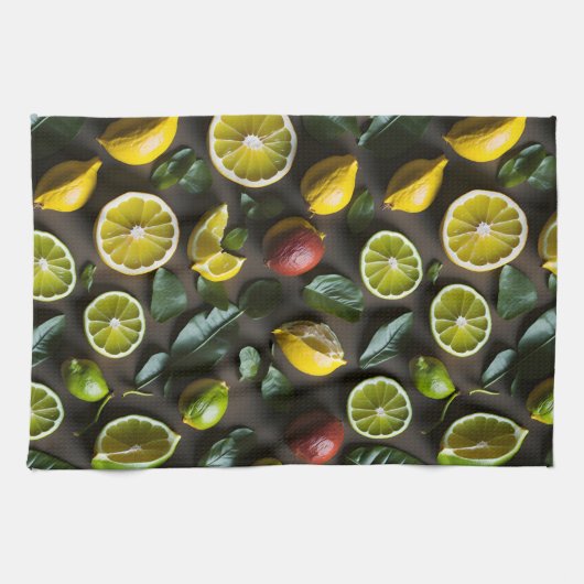 tropischer Zitrusfrüchte Geschirrtuch (Horizontal)