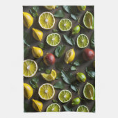 tropischer Zitrusfrüchte Geschirrtuch (Vertikal)