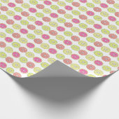 Tropischer Zitrusfrüchte Grapefruit Lemon Limon Or Geschenkpapier (Ecke)