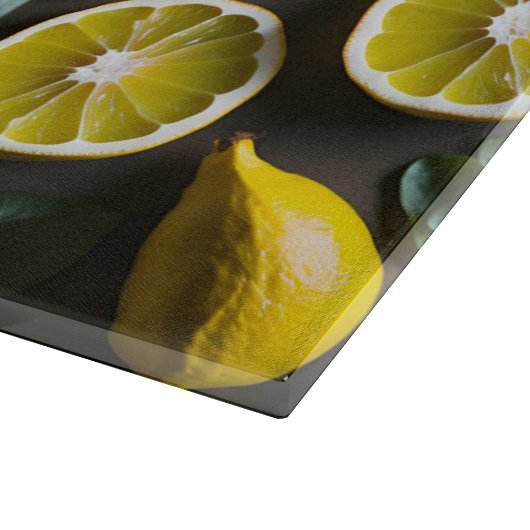 tropischer Zitrusfrüchte Schneidebrett (Ecke)