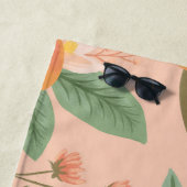 Tropischer Zitrusfrüchtepink Strandtuch (Beispiel)