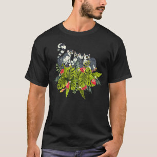 Tropischer Zoo Tier Sifakas Madagascar Monkey Lemu T-Shirt