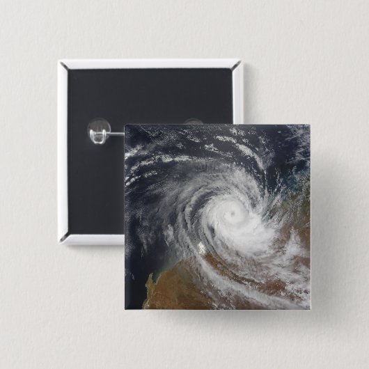 Tropischer Zyklon Billy über Australien 2 Button (Vorne & Hinten)