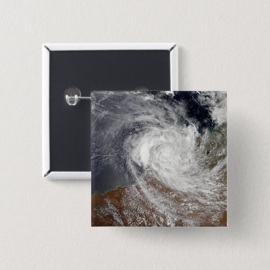 Tropischer Zyklon Billy über Australien Button (Vorne & Hinten)
