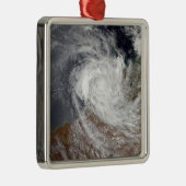 Tropischer Zyklon Billy über Australien Ornament Aus Metall (Rechts)