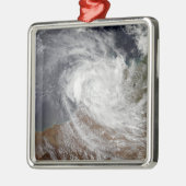 Tropischer Zyklon Billy über Australien Ornament Aus Metall (Links)