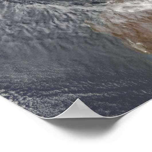 Tropischer Zyklon Billy vor Australien Poster (Ecke)